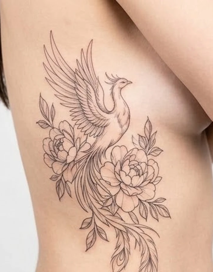 Mẫu hình xăm con mèo với đường nét mềm mại và tinh tế giúp kích hoạt vượng khí cho người mệnh Hợi