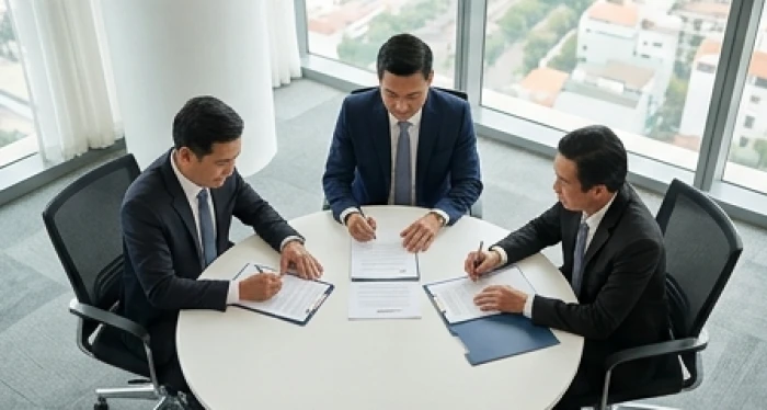 Cuộc họp ba bên có sự tham gia của cổ đông trung gian giúp cân bằng quan điểm và thống nhất tỷ lệ vốn