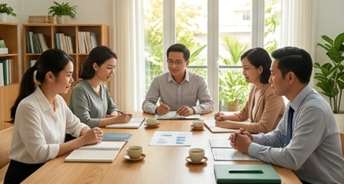 Buổi trao đổi công việc minh bạch có sự tham gia của người trung gian giúp hóa giải xung khắc giữa tuổi Mậu Tý và tuổi Mão