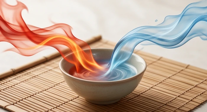Sự giao thoa năng lượng ngũ hành tạo nên sự hợp hóa thiên can trong không gian truyền thống