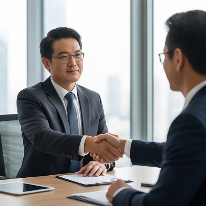 Đối tác doanh nghiệp nhóm tam hợp Dần Ngọ Tuất bắt tay hợp tác chiến lược tại phòng khánh tiết văn phòng