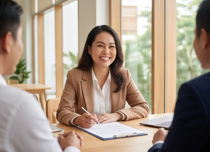 Buổi gặp gỡ hợp tác kinh doanh thành công giữa nữ doanh nhân Mậu Thìn và các đối tác hợp mệnh bên bàn trà