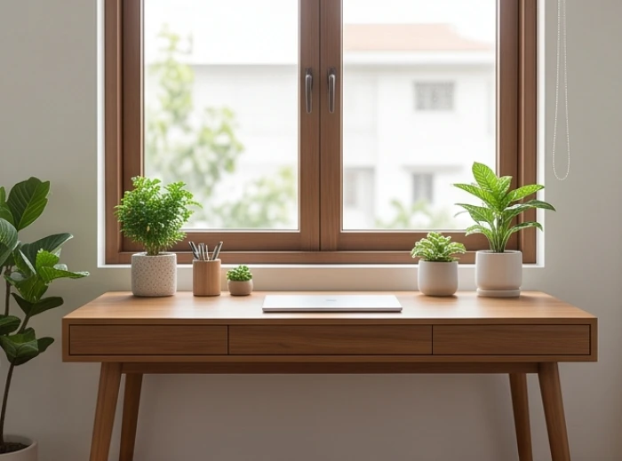 Bàn làm việc của nữ mạng tuổi Canh Thân quay về hướng Bắc giúp thúc đẩy tài lộc và công việc thuận lợi