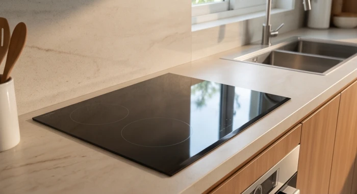 Khu vực bếp khô ráo gọn gàng dành cho gia chủ bính thìn quay lưng về hướng tây cát lợi