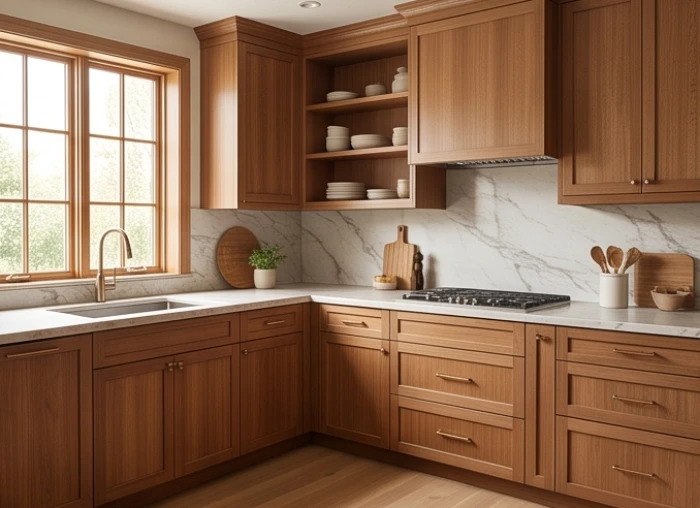 Gian bếp của gia chủ nam Giáp Dần 1974 quay về hướng Tây Bắc Thiên Y thu hút tài lộc và bình an