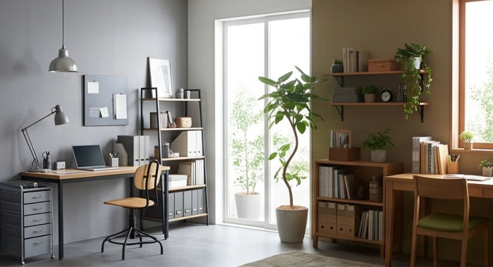 Bố trí bàn học và giường ngủ trong phòng theo phương vị Tây tứ trạch cho nam và nữ mạng tuổi Tân Mão