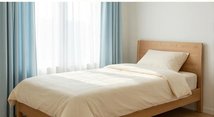 Giường ngủ gỗ xinh xắn đặt hướng Đông đón khí cát lành cho bé gái tuổi nhâm dần 2022 có giấc ngủ trọn vẹn