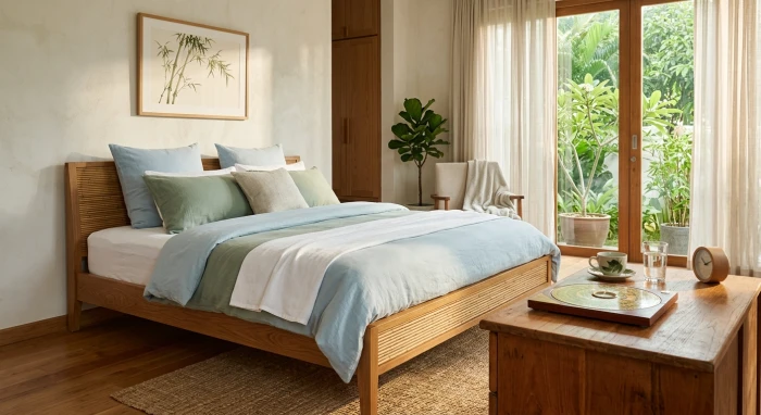 Bản vẽ và la bàn phong thủy xác định hướng giường ngủ hợp tuổi mùi chuẩn xác theo cung mệnh Bát Trạch