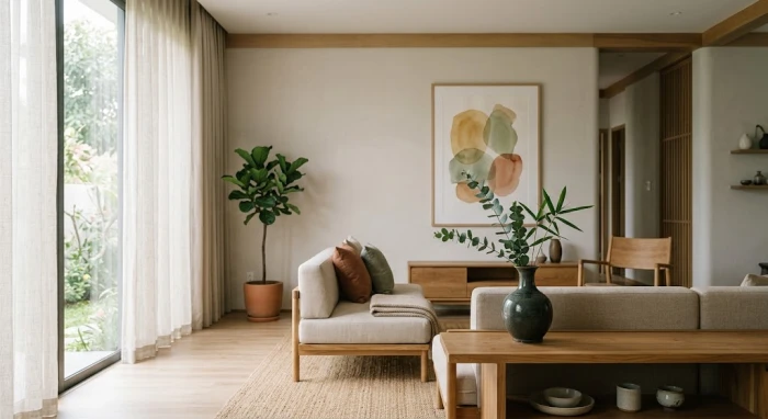 Sơ đồ phong thủy tối giản minh họa khái niệm hướng họa hại là gì trong không gian sống hiện đại tại Việt Nam