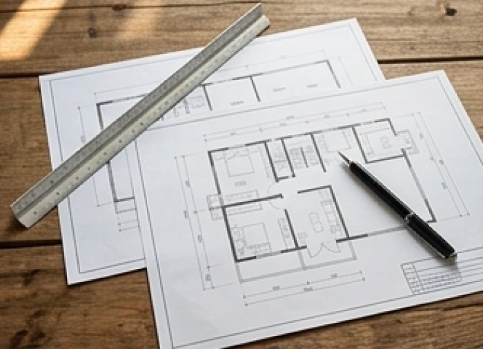 Bản thiết kế mặt bằng phân chia phương vị Đông và Tây đáp ứng đúng hướng nhà cho tuổi Sửu theo giới tính gia chủ