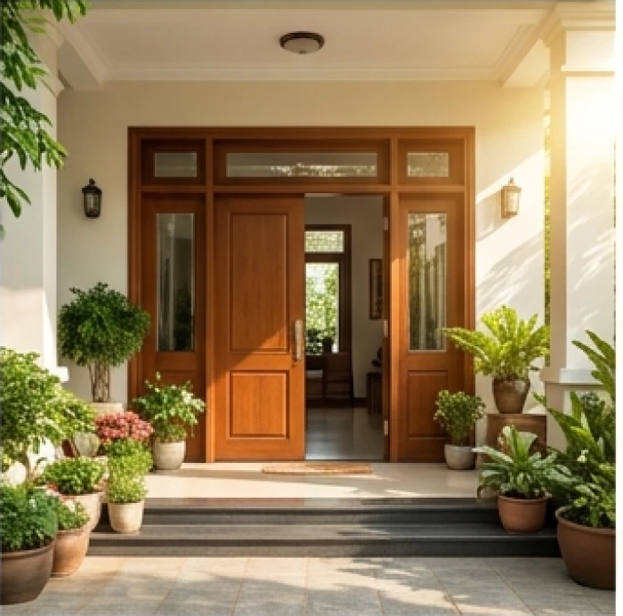 Khu vực hiên nhà và cửa chính quay hướng Sinh Khí đón vượng khí và tài lộc cho gia chủ tuổi Quý Mão 1963