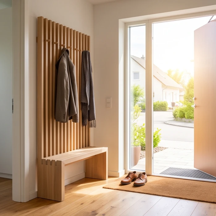 Gia chủ chuẩn bị hành trang bước ra cửa đón nguồn năng lượng cát lành