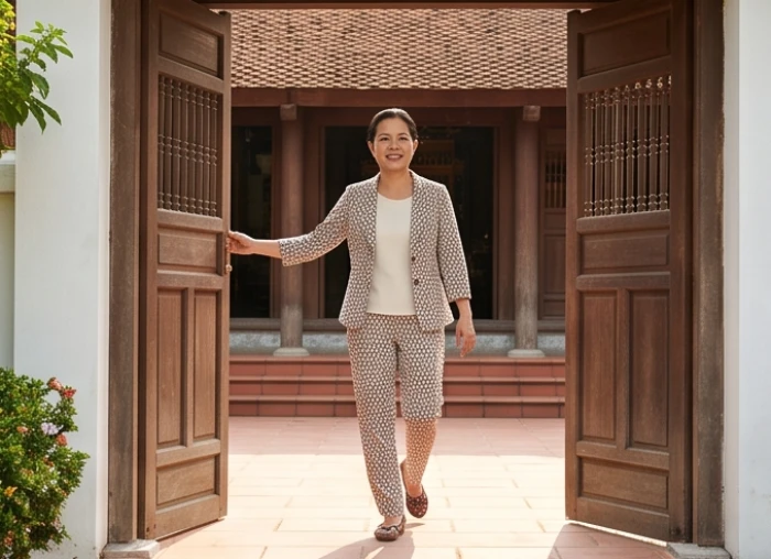 Gia chủ tuổi Nhâm Thân xuất hành đầu năm mới về hướng Đông để nghênh đón Tài Thần mang lại lộc khí