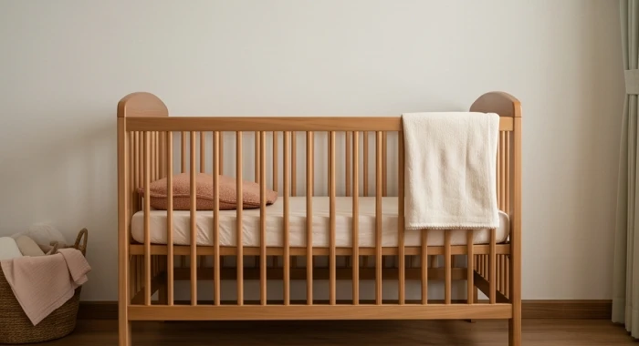 Vị trí nôi gỗ cho trẻ sinh năm giáp thìn đặt theo phương vị la bàn hướng nam đón sinh khí an lành