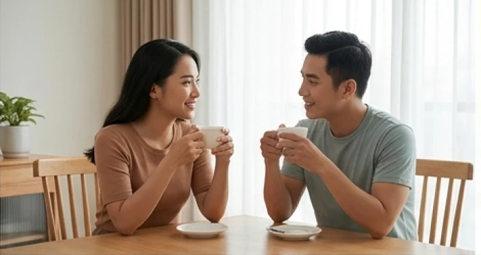 Cặp đôi vợ chồng Mậu Dần trò chuyện thấu hiểu cùng chia sẻ kế hoạch tài chính gia đình hạnh phúc