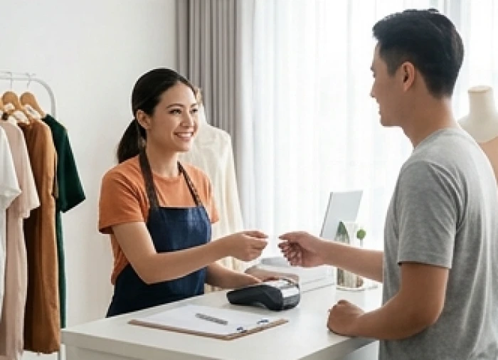 Giao dịch thanh toán nhanh gọn trong ngày khai trương cửa hàng mang lại vượng khí hanh thông cho gia chủ
