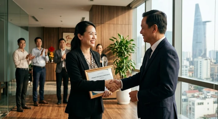 Chuyên viên tuổi Dậu tập trung rà soát các số liệu tài chính chi tiết trên màn hình máy tính