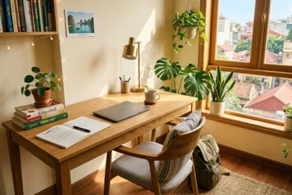 Không gian học tập hiện đại ngập tràn ánh sáng tự nhiên được bố trí chuẩn phong thủy giải đáp kỷ sửu 2009 hợp hướng nào