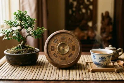 Bố cục phong thủy Á Đông minh họa việc kỷ tỵ 1989 hợp tuổi nào trong kinh doanh và hôn nhân