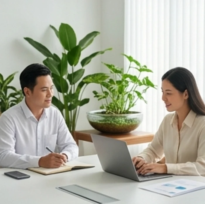 Sự kết hợp hài hòa trong công việc thể hiện mối quan hệ lục hợp tương sinh giữa tuổi Dần hành Mộc và tuổi Hợi hành Thủy