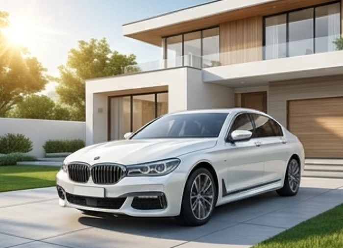 Chiếc xe ô tô màu trắng xám hợp mệnh Thủy được lựa chọn kỹ lưỡng mang lại tài lộc cho nam Giáp Dần