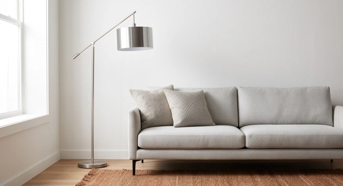 Sự kết hợp giữa màu trắng bạc và nâu đất tạo ra luồng sinh khí mạnh mẽ cho không gian sống