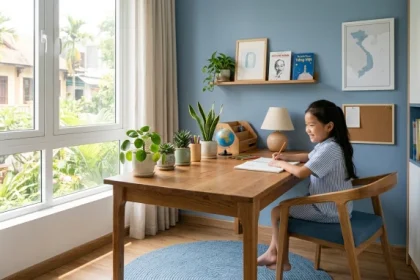 Thiết kế góc học tập chuẩn phong thủy cho gia đình quan tâm mậu tuất 2018 mệnh gì