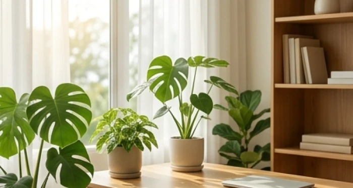 Góc làm việc bách xanh lá mát mắt tương sinh cho bản mệnh Tích Lịch Hỏa của tuổi Sửu 1949