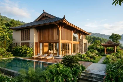 Thiết kế mặt tiền ngôi nhà khang trang tại Việt Nam minh họa cho mậu tý 1948 hợp hướng nào