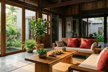 Không gian nội thất phong thủy giải đáp Mậu Tý 1948 mệnh gì với tông màu mộc hỏa tương sinh