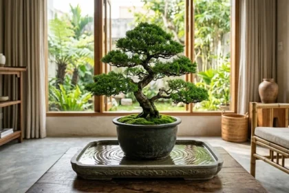 Hình ảnh nghệ thuật minh họa trực quan để giải thích mệnh mộc là gì và đặc tính sinh trưởng của ngũ hành mộc