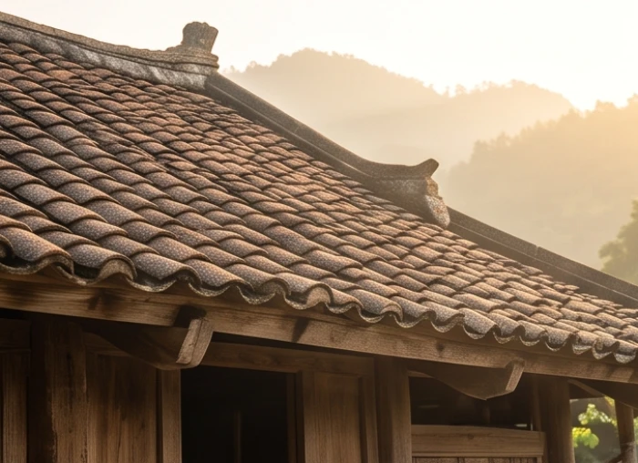 Viên ngói lợp ốc thượng thổ cứng cáp tượng trưng cho sự kiên định của tính cách tuổi đinh hợi