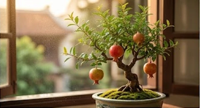 Hình ảnh tượng trưng cho mệnh Thạch Lựu Mộc sinh trưởng mạnh mẽ nhờ nguồn nước tinh khiết của năm Thiên Hà Thủy