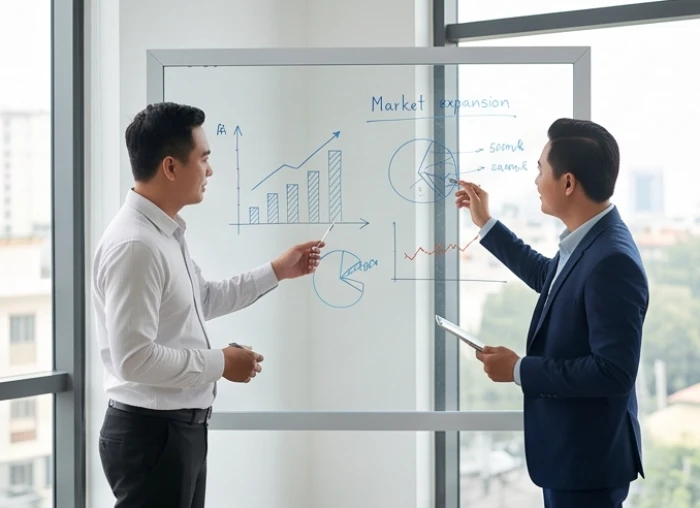 Hai nhà sáng lập chia sẻ chiến lược tiếp thị và mở rộng mạng lưới kinh doanh trên bản đồ thị trường