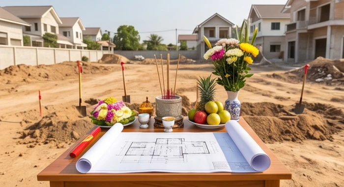 Nghi thức mượn tuổi động thổ xây dựng nhà ở khang trang đảm bảo phong thủy cho gia chủ cao tuổi