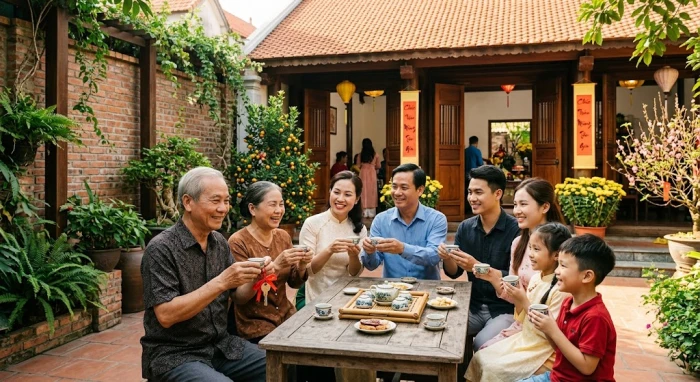 Nghi thức chuộc nhà mới trang trọng diễn ra suôn sẻ mang lại bình an cho gia chủ Kỷ Sửu