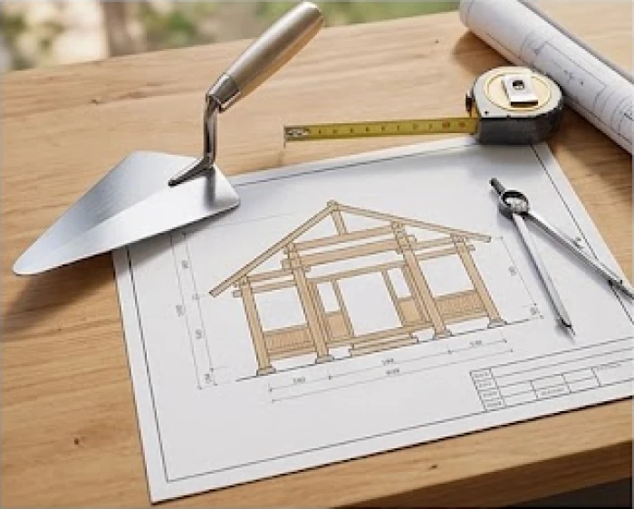 Chuẩn bị mâm lễ khởi công xây dựng với sự trợ giúp của người được mượn tuổi