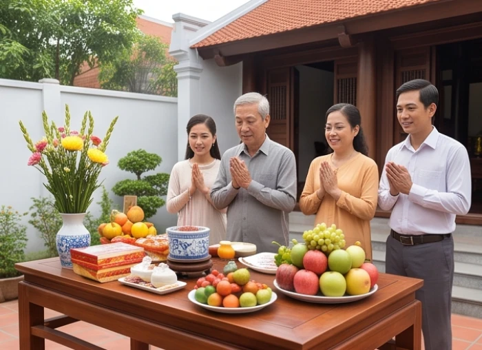 Nghi lễ động thổ làm nhà trang trọng khi gia chủ Bính Ngọ mượn tuổi người thân hợp mệnh