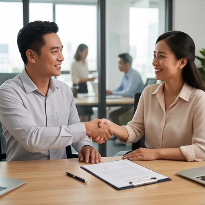 Nam giới tuổi Mùi bắt tay hợp tác cùng đối tác kinh doanh mang lại vượng khí và sự bù trừ hoàn hảo trong công việc