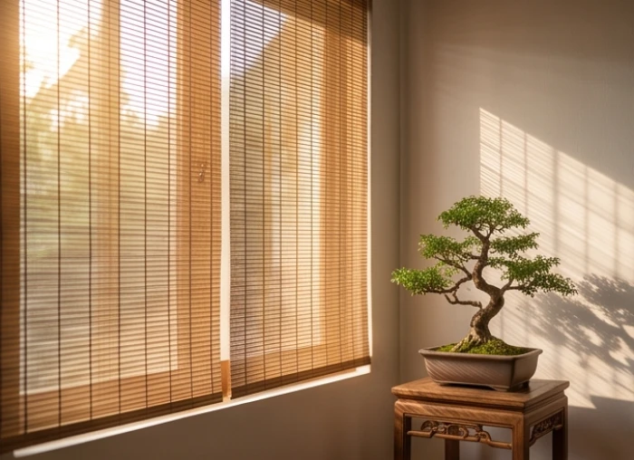 Ánh sáng ban mai dịu nhẹ chiếu vào căn phòng mang lại luồng khí ôn hòa