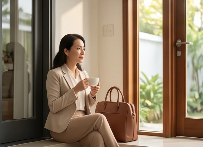 Gia chủ Nhâm Tuất chuẩn bị hành trang cẩn thận và thư thái thưởng thức tách trà ấm trước giờ xuất hành