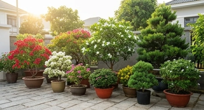 Bố trí cây trồng ngoài sân hợp tuổi ngọ theo màu sắc hoa và ngũ hành tương sinh cho sân vườn trước nhà
