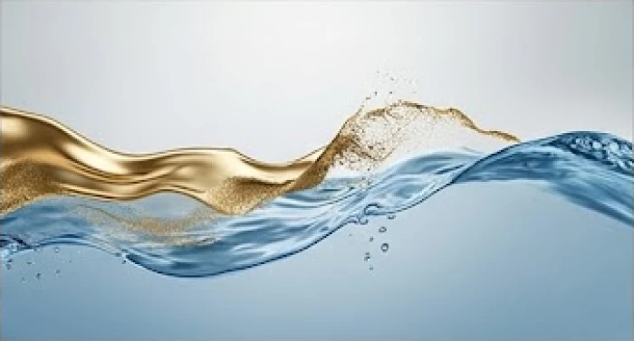 Sự hòa quyện giữa các chi tiết kim loại sáng bóng và dòng nước trong trẻo thể hiện sự tương sinh