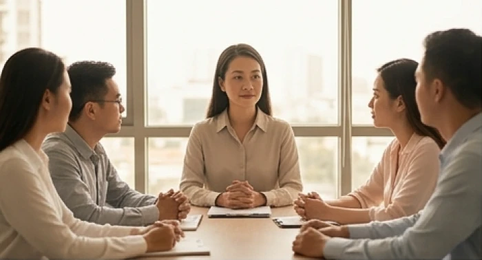 Nhân viên tuổi Mùi đang khéo léo điều phối cuộc họp và hòa giải ý kiến trái chiều của đồng nghiệp
