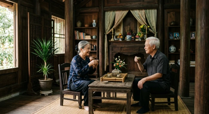 Không gian sống bình yên cho người già thắc mắc nhâm thìn 1952 hợp tuổi nào để an dưỡng