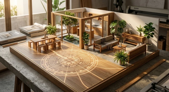 Sơ đồ bát trạch phân tích chi tiết tuổi nhâm tuất 1982 hợp hướng nào để xây nhà thu hút tài lộc và gia đạo bình an