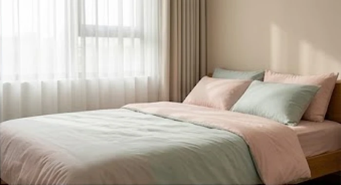 Giường ngủ êm ái đặt tại hướng Đông Bắc mang lại giấc ngủ sâu cho bé gái cung Càn