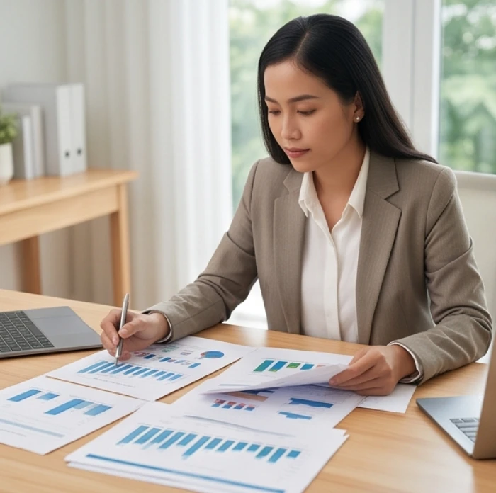 Nữ giới tuổi Dần thể hiện tinh thần tự lực khi tự tin nghiên cứu tài liệu và giải quyết công việc chuyên môn