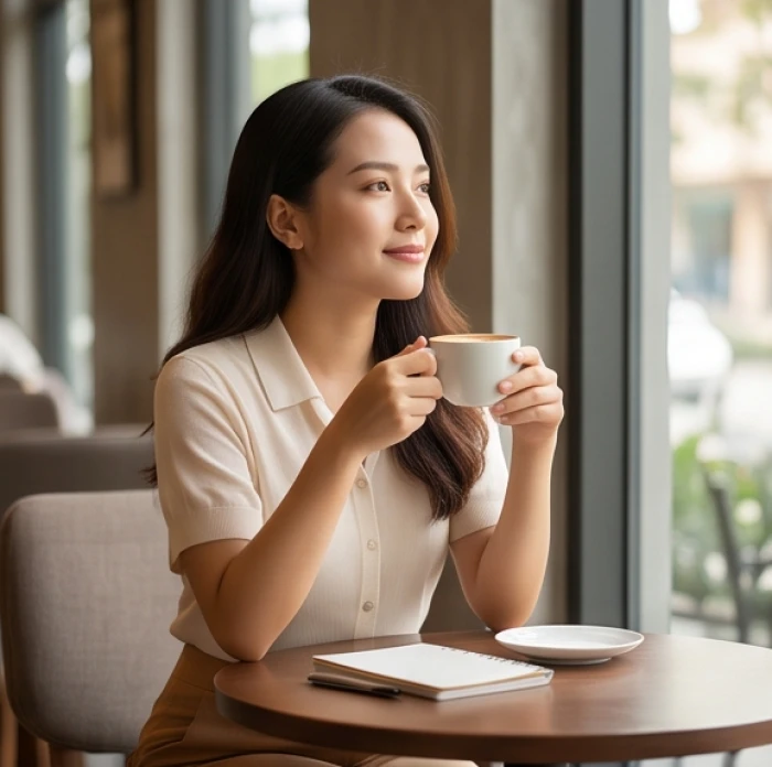 Chân dung người phụ nữ tuổi Dậu với vẻ ngoài tự tin, cứng cỏi nhưng ẩn chứa ánh mắt đầy tâm sự và sâu sắc