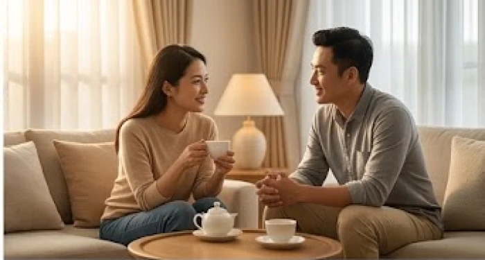 Khoảnh khắc ấm áp hạnh phúc trong hôn nhân của người vợ tuổi Thìn khi được bạn đời lắng nghe và thấu hiểu